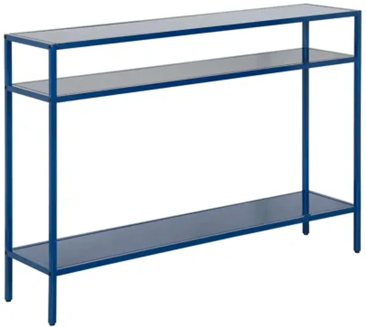 Owen 42" Console Table with Metal Shelves