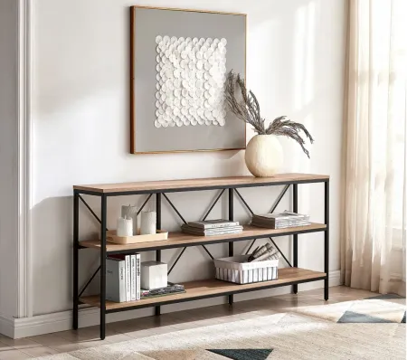 Kira Lane Console Table in Blackened Bronze/Golden Brown by Hudson & Canal