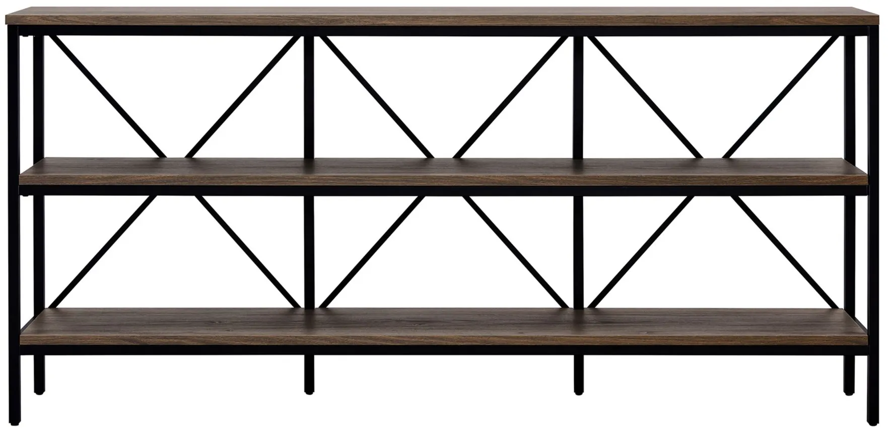 Kira Lane Console Table in Blackened Bronze/Alder Brown by Hudson & Canal
