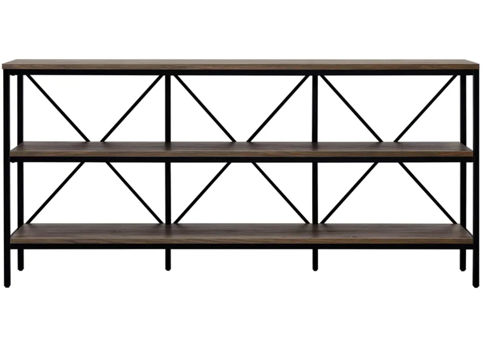 Kira Lane Console Table in Blackened Bronze/Alder Brown by Hudson & Canal