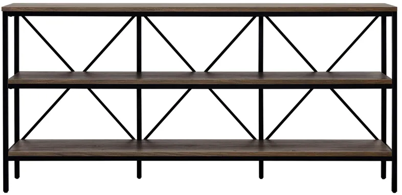 Kira Lane Console Table in Blackened Bronze/Alder Brown by Hudson & Canal