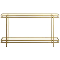 Clifton Console Table in Brass by Hudson & Canal
