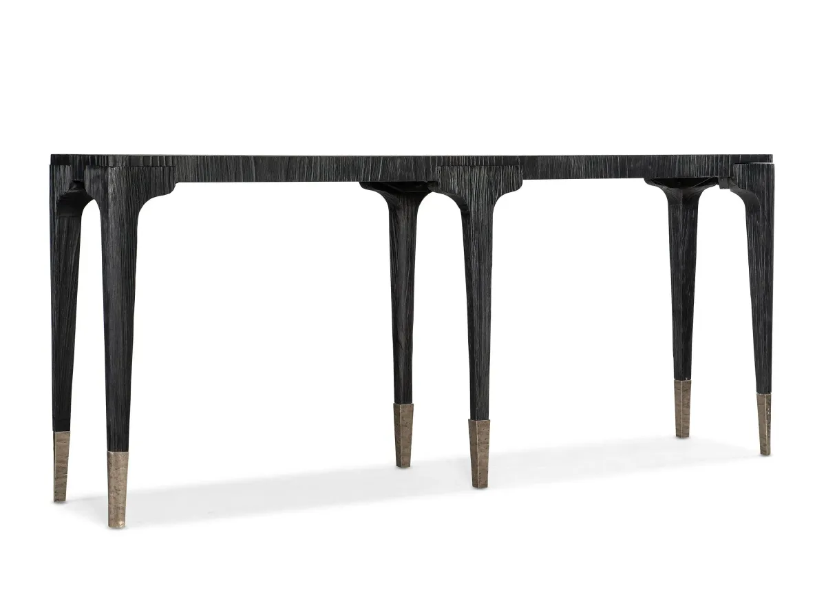 Chapman Console Table in Charred Black by Hooker Furniture