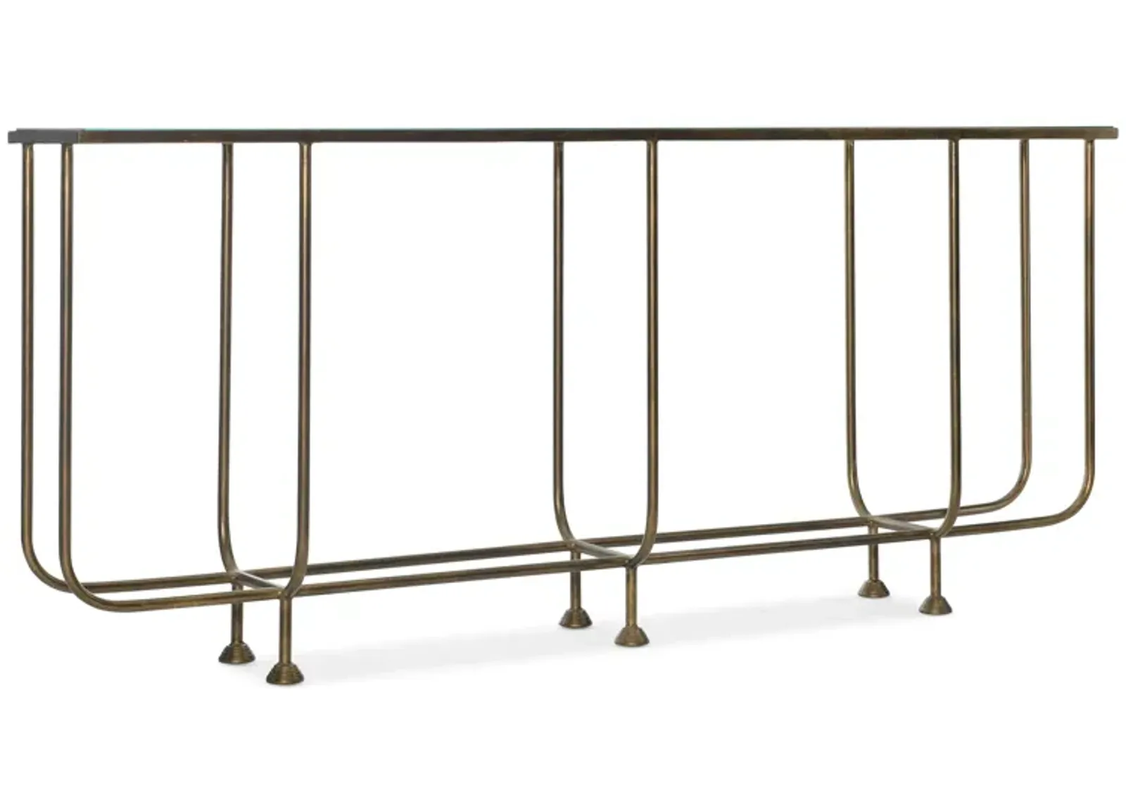 Commerce & Market Kiara Rectangle Sofa Console Base in Bronze metal by Hooker Furniture