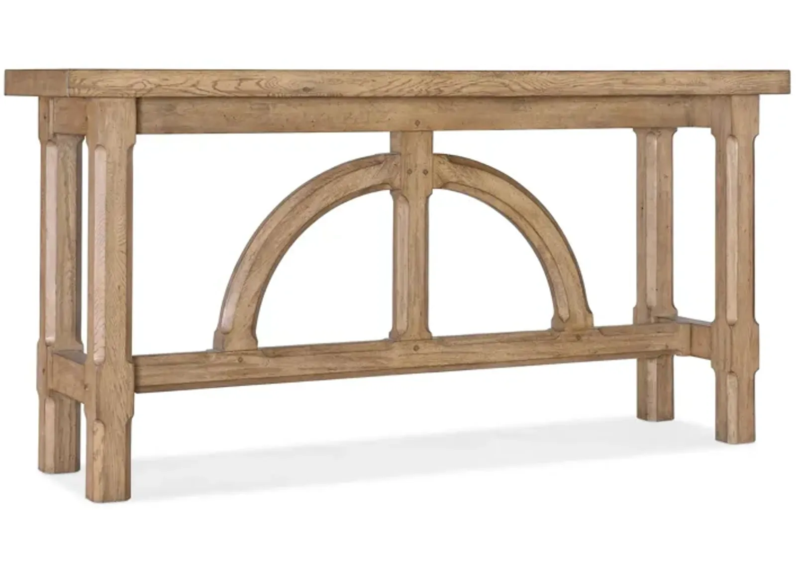 Commerce & Market Console in Natural light wood finish by Hooker Furniture