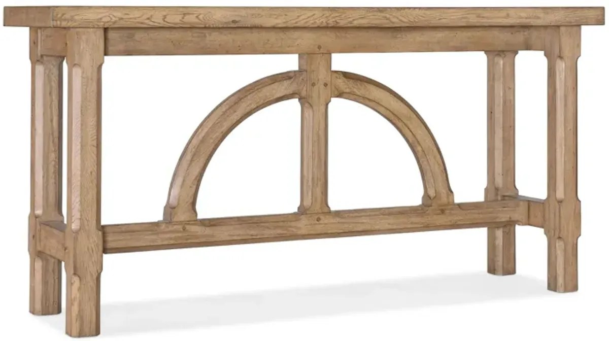 Commerce & Market Console in Natural light wood finish by Hooker Furniture