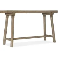 Commerce & Market Splayed Leg Console in Natural light wood finish by Hooker Furniture