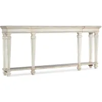 Traditions Console Table in Magnolia: a soft white finish by Hooker Furniture
