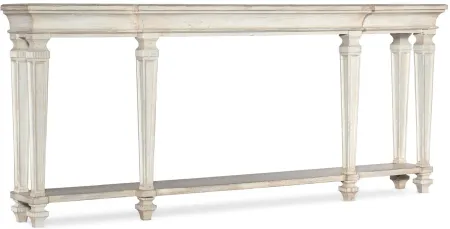 Traditions Console Table in Magnolia: a soft white finish by Hooker Furniture