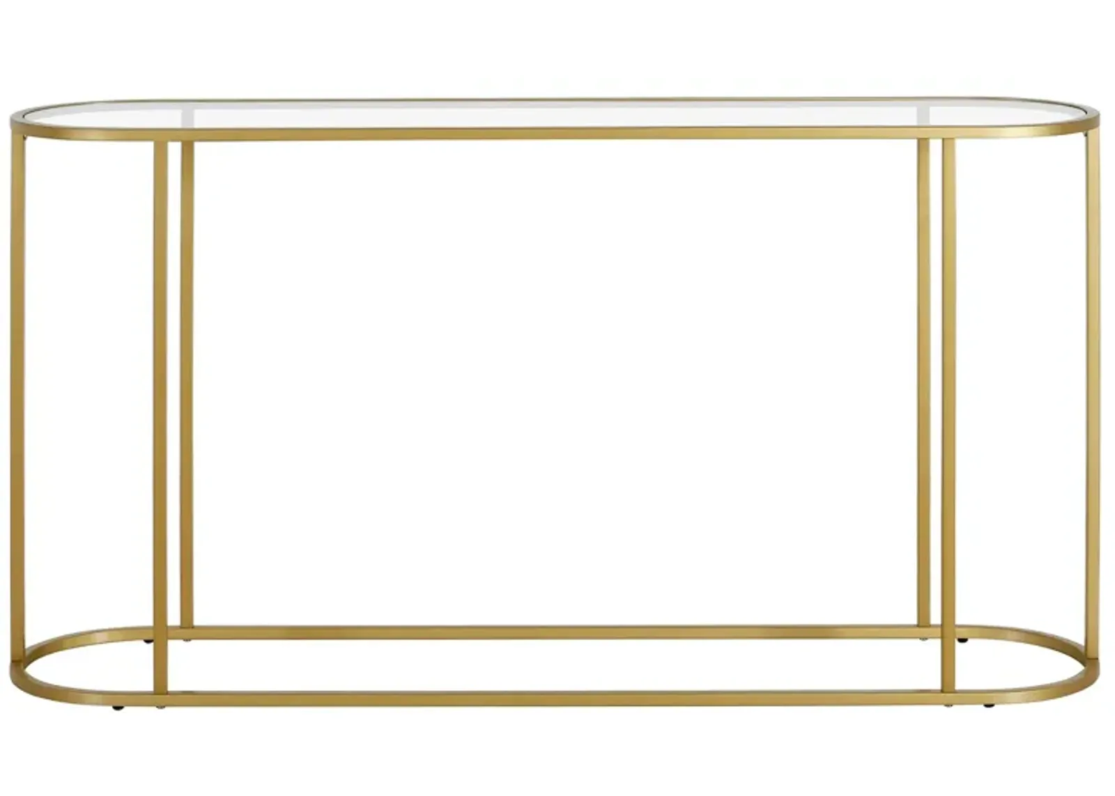 Santana 54" Console Table in Brass by Hudson & Canal