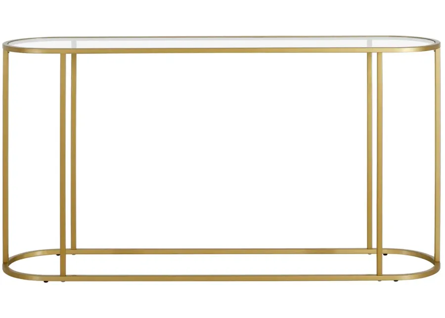 Santana 54" Console Table in Brass by Hudson & Canal