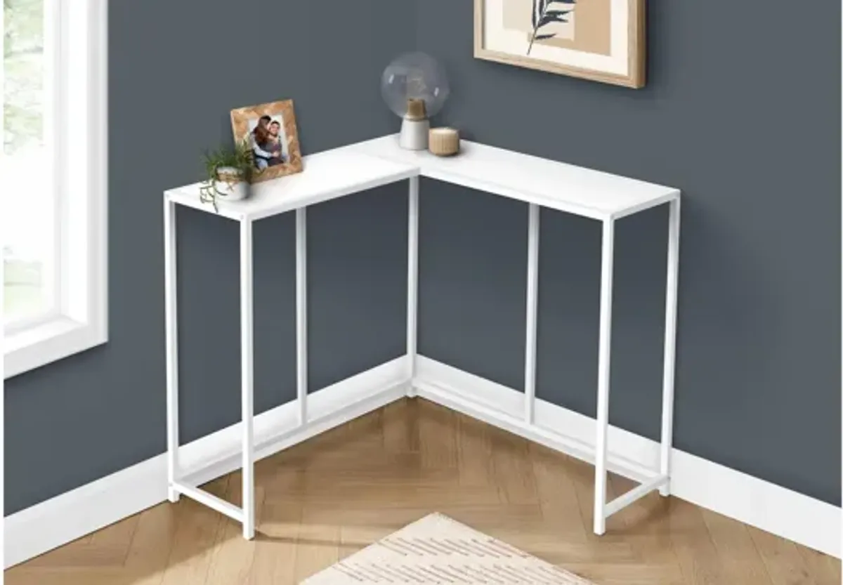 Sanza L-Shaped Console Table