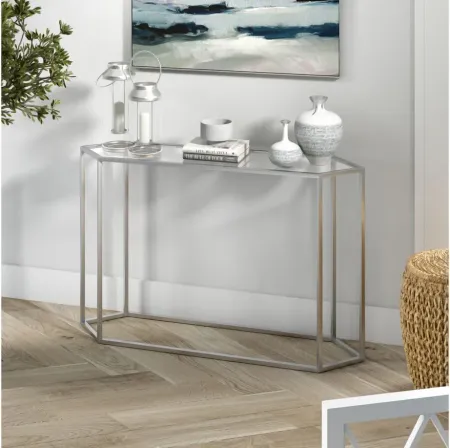 Scott Silver Console Table in Silver by Hudson & Canal