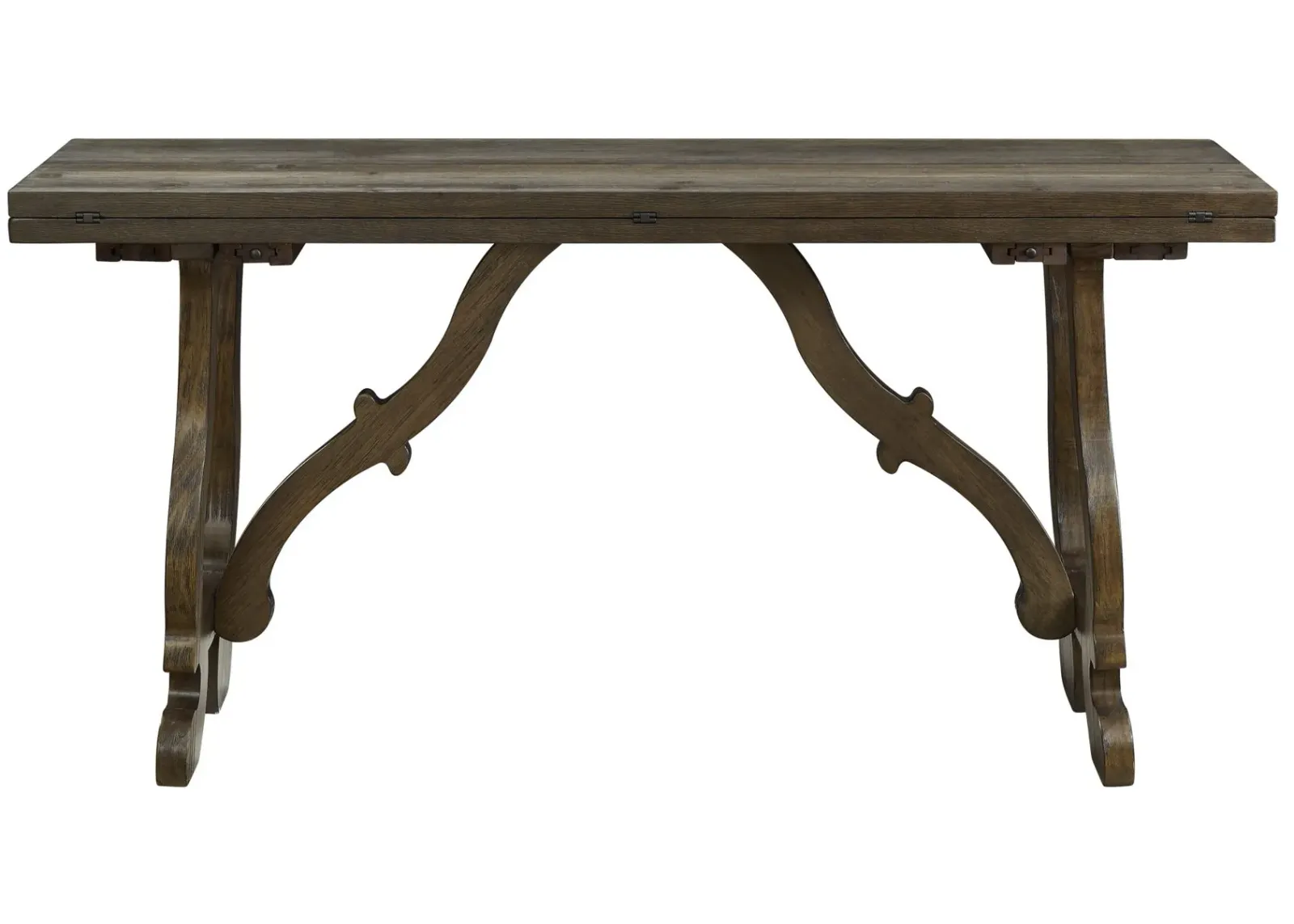 Kathleen Rectangular Fold-Out Console Table in Orchard Brown by Coast To Coast Imports