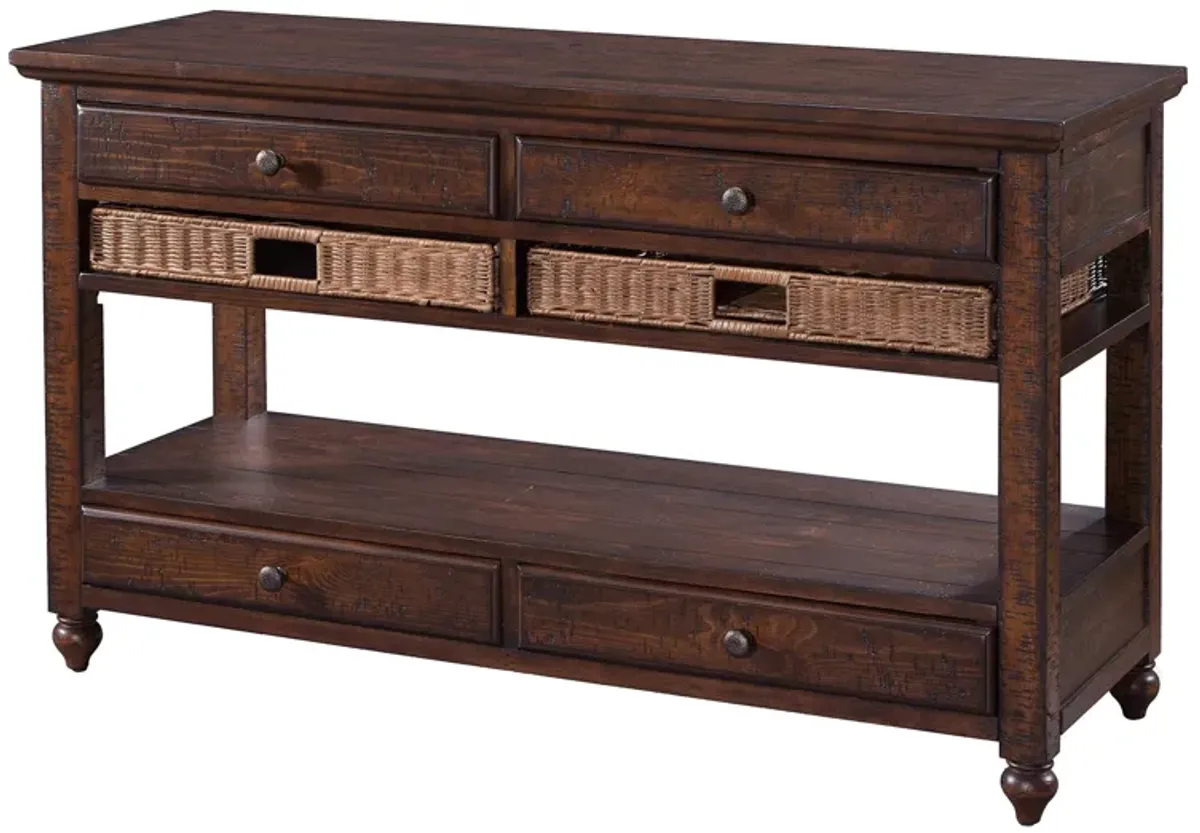 Cottage Lane Wood Sofa Table