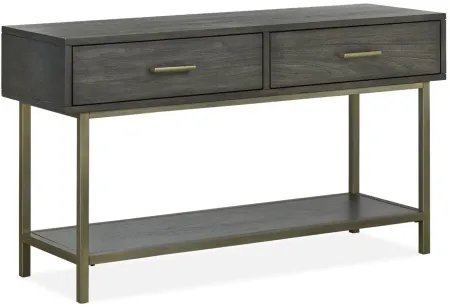 Tyrus Rectangular Sofa Table in Smoke Anthracite by Magnussen Home