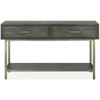 Tyrus Rectangular Sofa Table in Smoke Anthracite by Magnussen Home