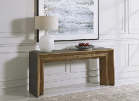 Veazie Console Table in gray by Uttermost