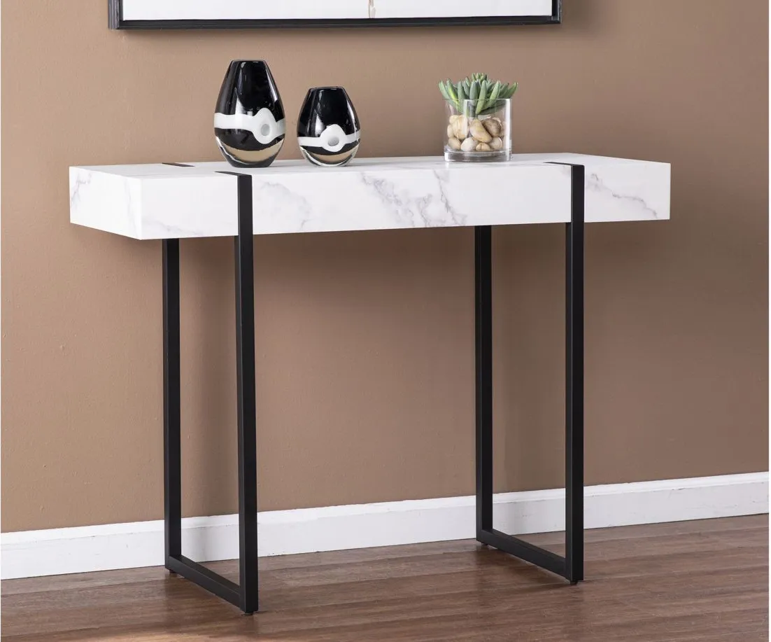 Farrell Console Table in White by SEI Furniture