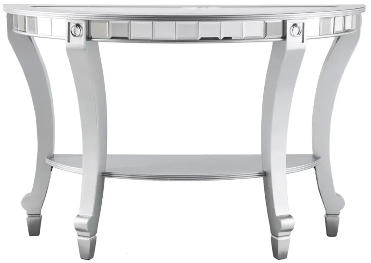 Ladwig Mirrored Console in Silver by SEI Furniture