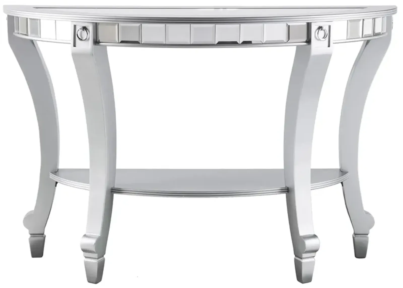 Ladwig Mirrored Console in Silver by SEI Furniture