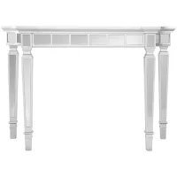 Fareham Mirrored Console Table in Silver by SEI Furniture