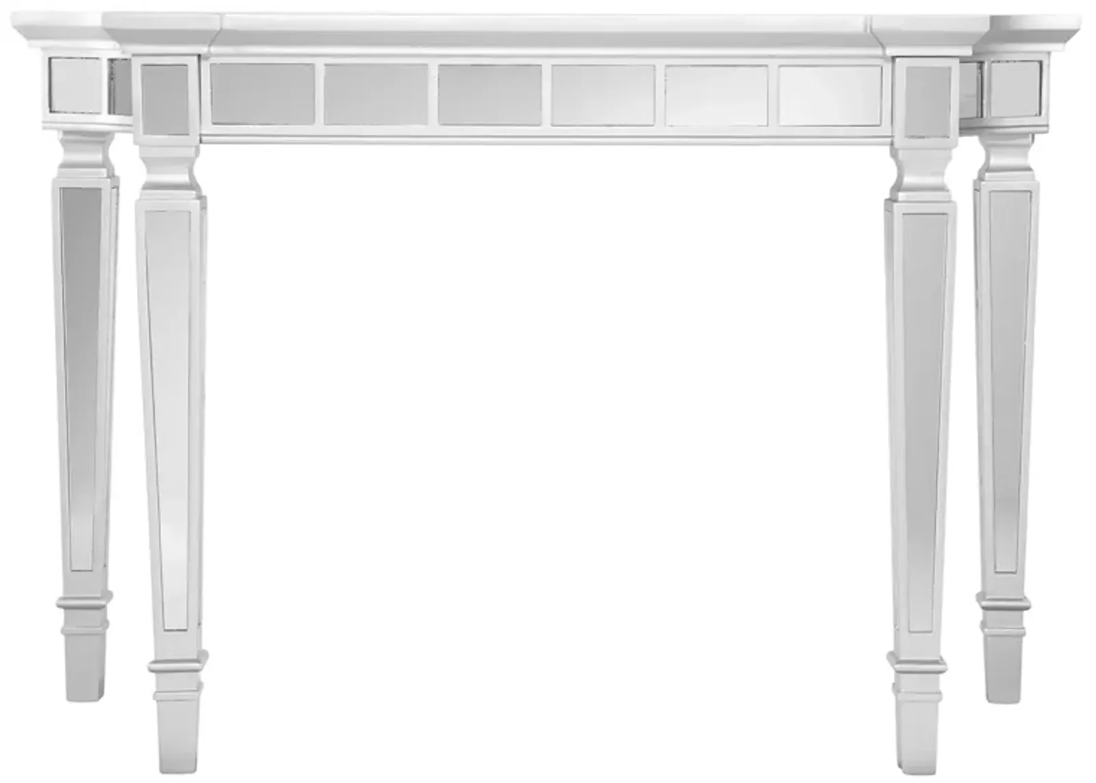 Fareham Mirrored Console Table in Silver by SEI Furniture