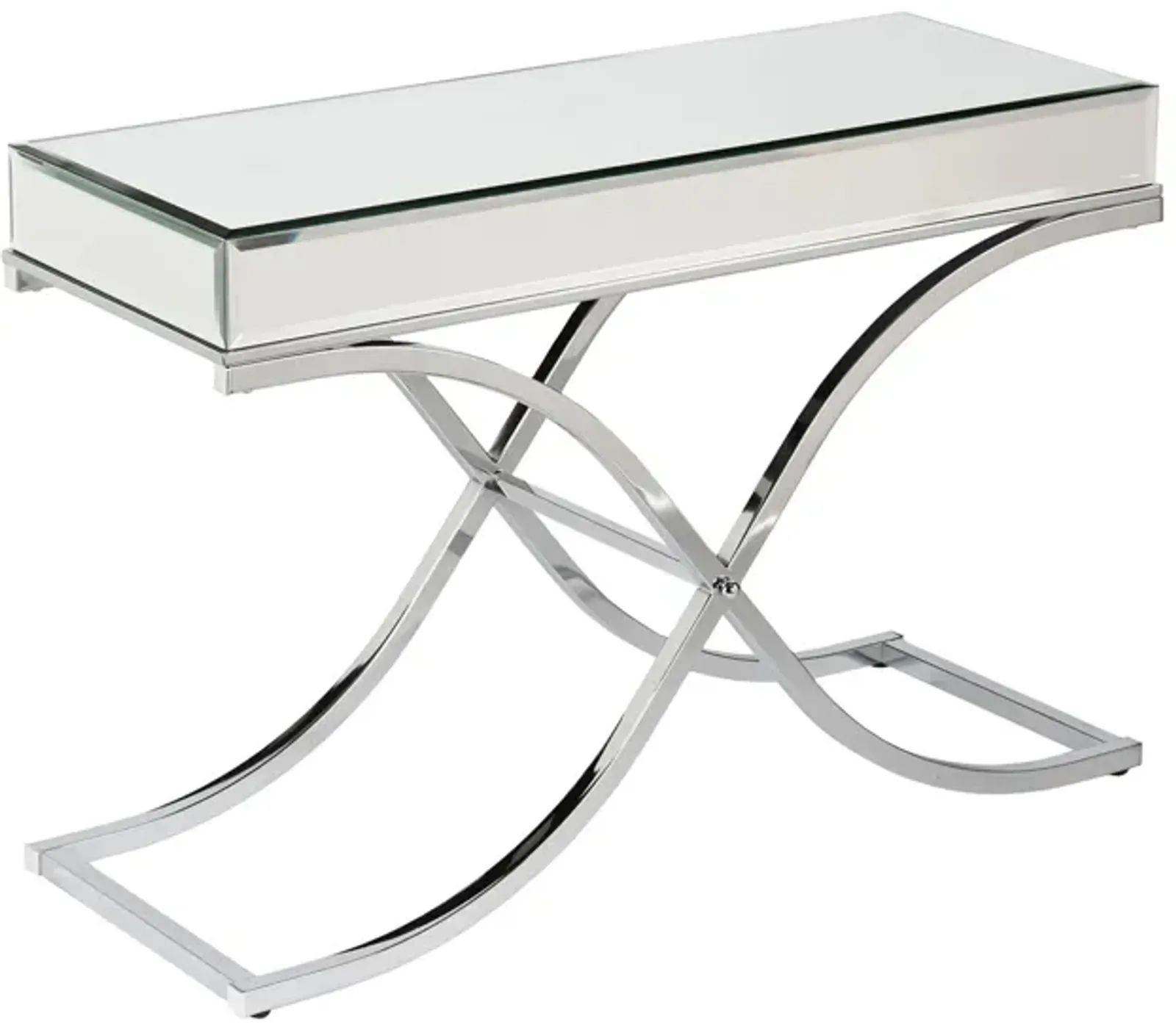 Farrell Chrome/Mirror Console Table