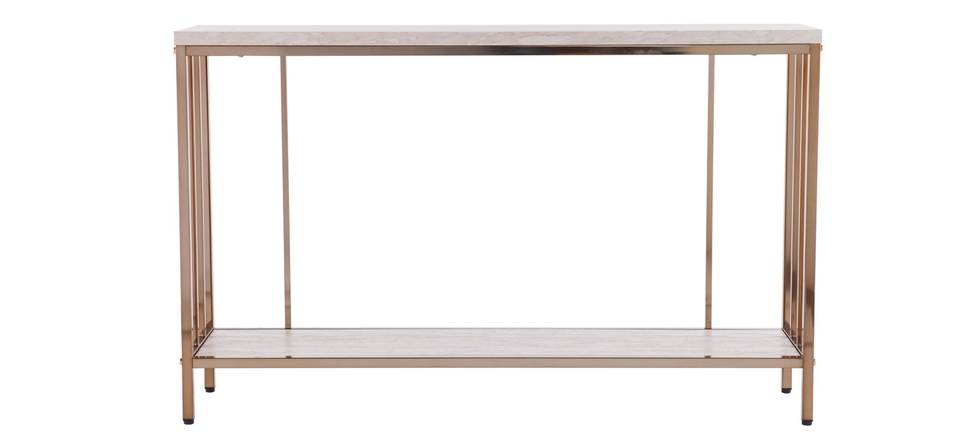 Hely Faux Marble Console Table in Champagne by SEI Furniture