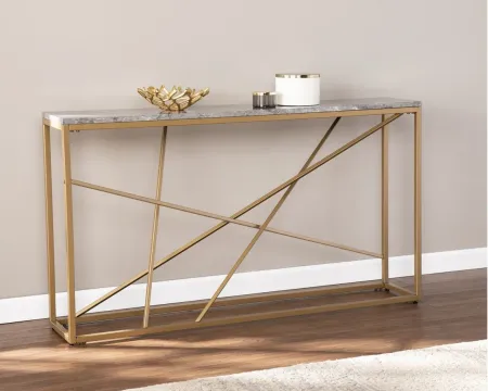Edenbridge Console Table in Gold by SEI Furniture