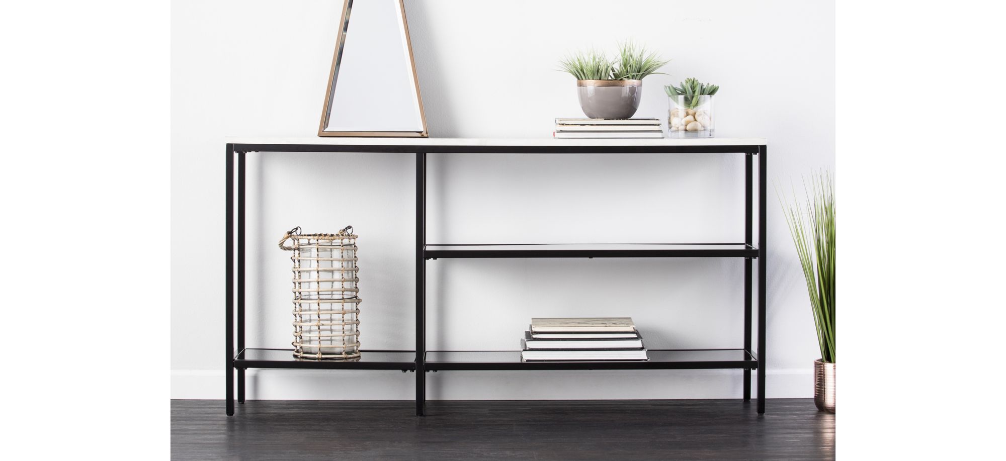 Paignton Console Table in Black by SEI Furniture