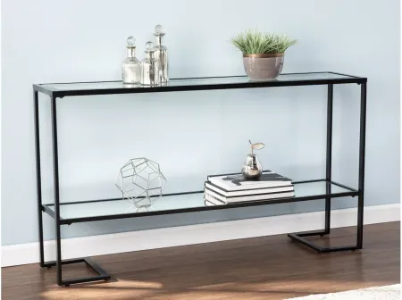 Chagford Narrow Metal Console Table in Black by SEI Furniture