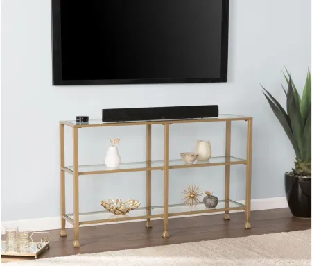 Bexley 3-Tier Console Table in Gold by SEI Furniture