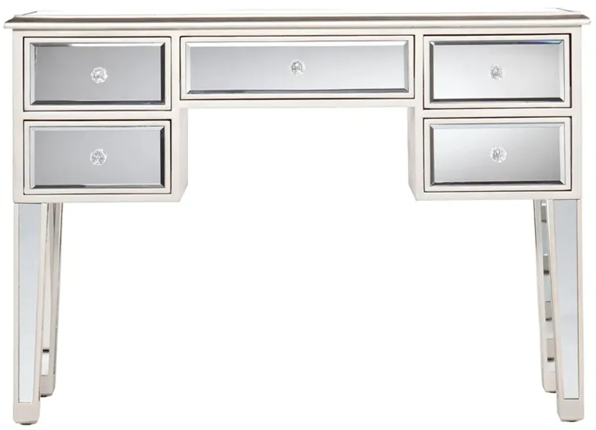 Halsey Mirrored Console Table in Silver by SEI Furniture