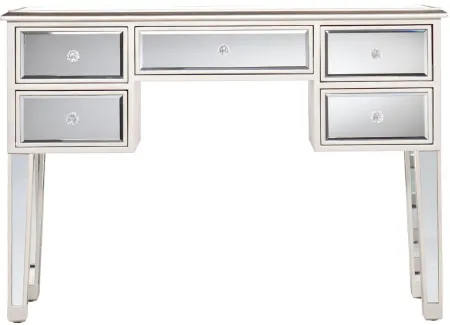 Halsey Mirrored Console Table in Silver by SEI Furniture