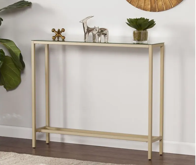 Solange Console Table in Gold by SEI Furniture