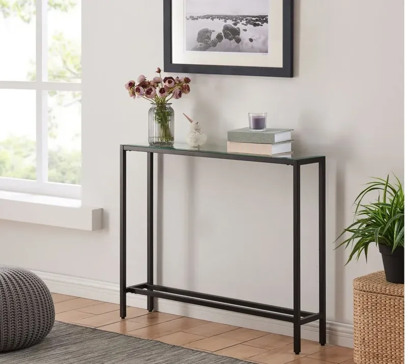 Solange Narrow Console Table in Black by SEI Furniture