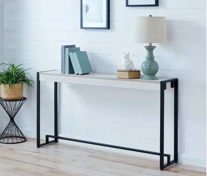 Bingham Narrow Console Table in Black by SEI Furniture