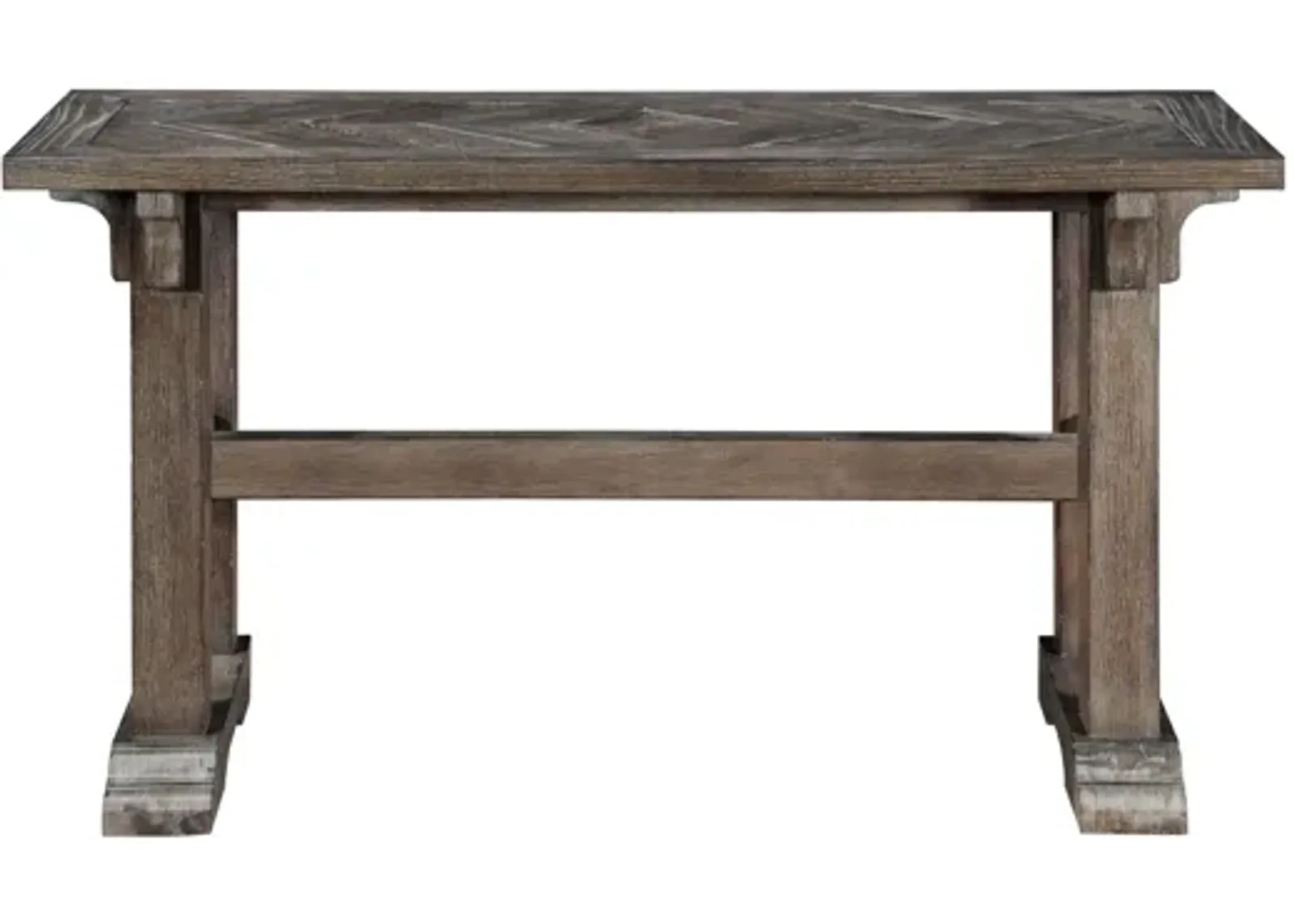 Woodsman Sofa Table in Driftwood Brown by Homelegance