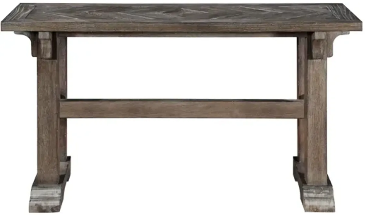 Woodsman Sofa Table in Driftwood Brown by Homelegance