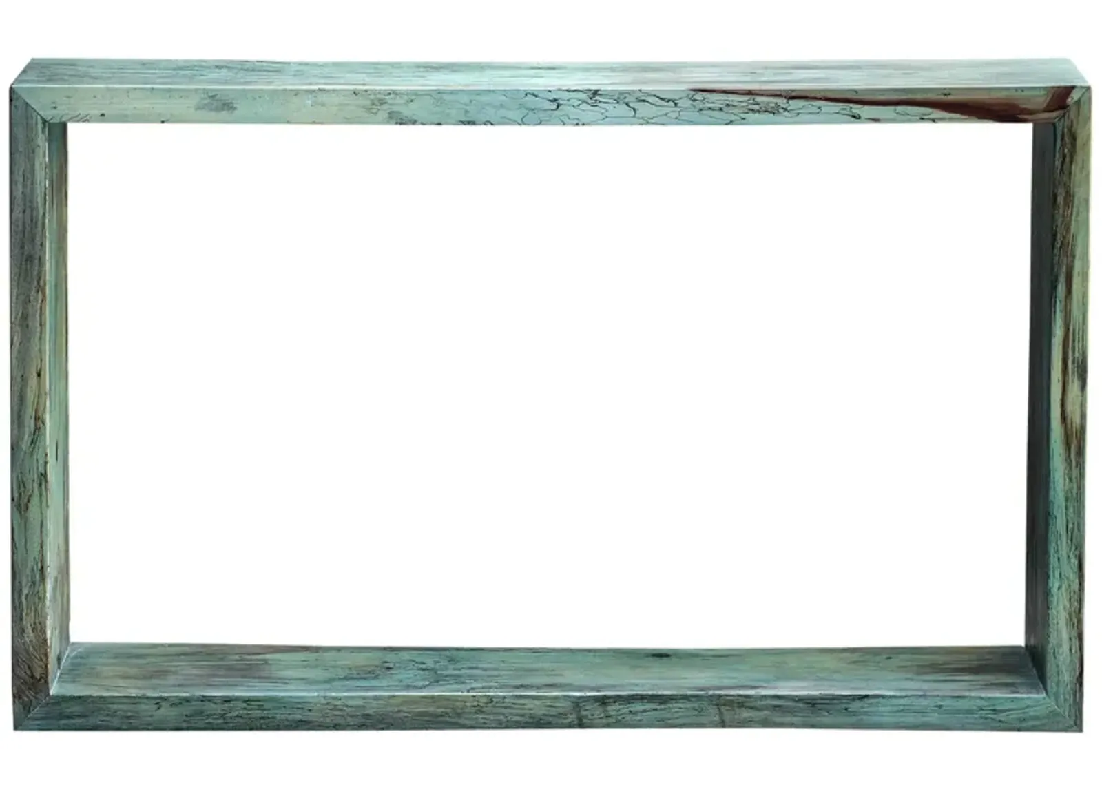 Teo Console Table in blu-green by Uttermost