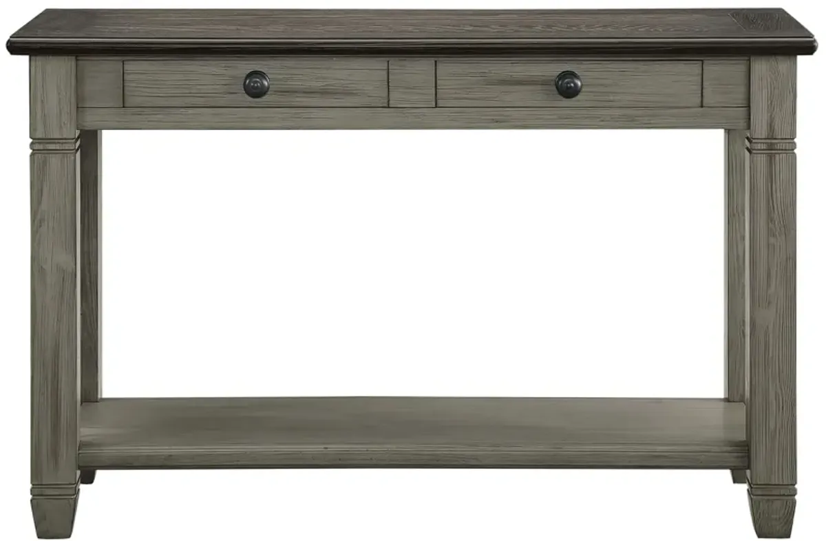 Lark Sofa Table in Coffee and Antique Gray by Homelegance