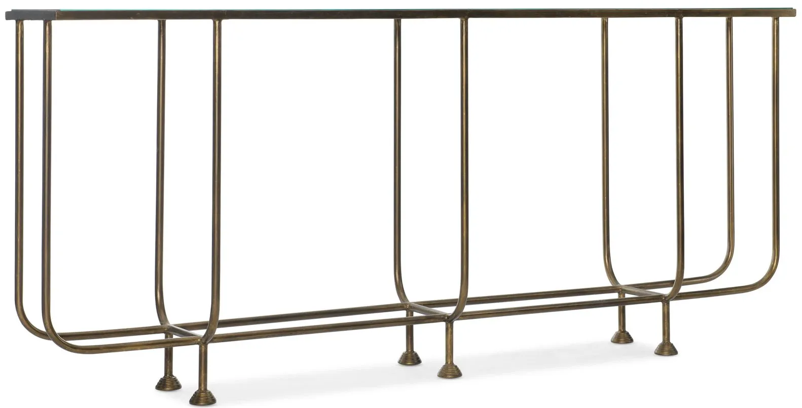 Commerce & Market Kiara Rectangle Sofa Console in Golds by Hooker Furniture