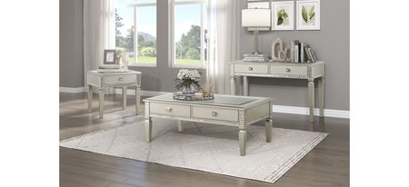 Lovell Sofa Table in champagne by Homelegance