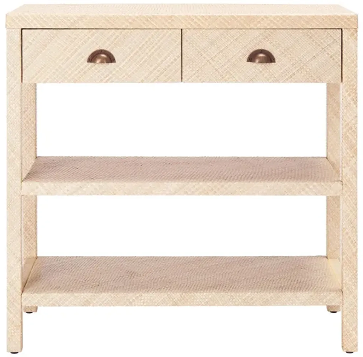 Abram Raffia Console Table in Light Natural by Safavieh