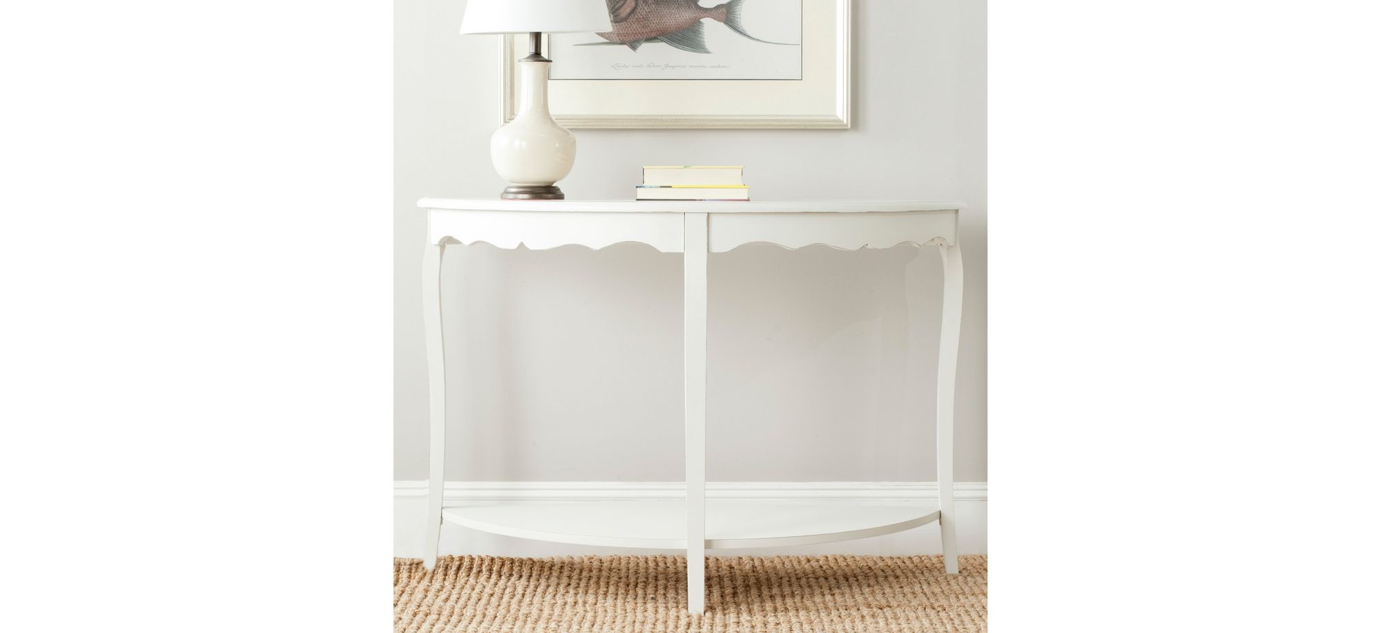 Adkin Console Table in Off White by Safavieh