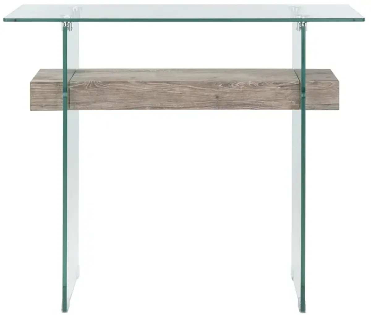 Alex Rectangular Console Table in Gray by Safavieh