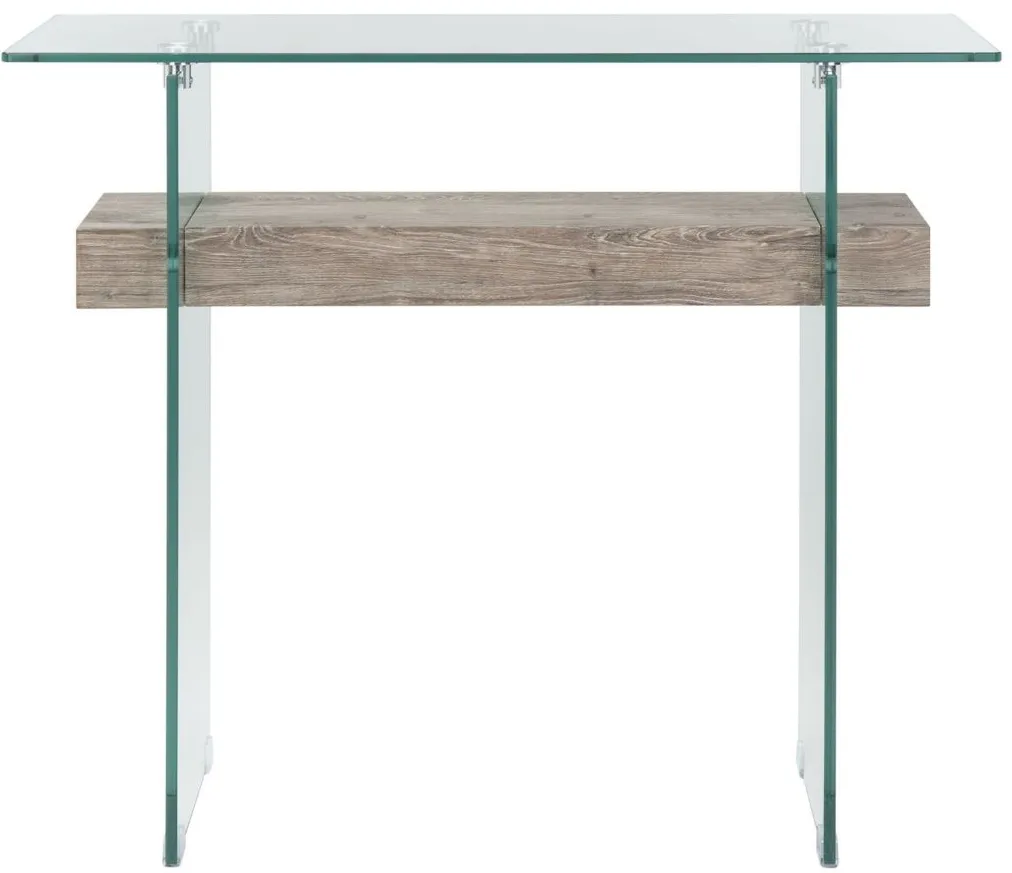 Alex Rectangular Console Table in Gray by Safavieh