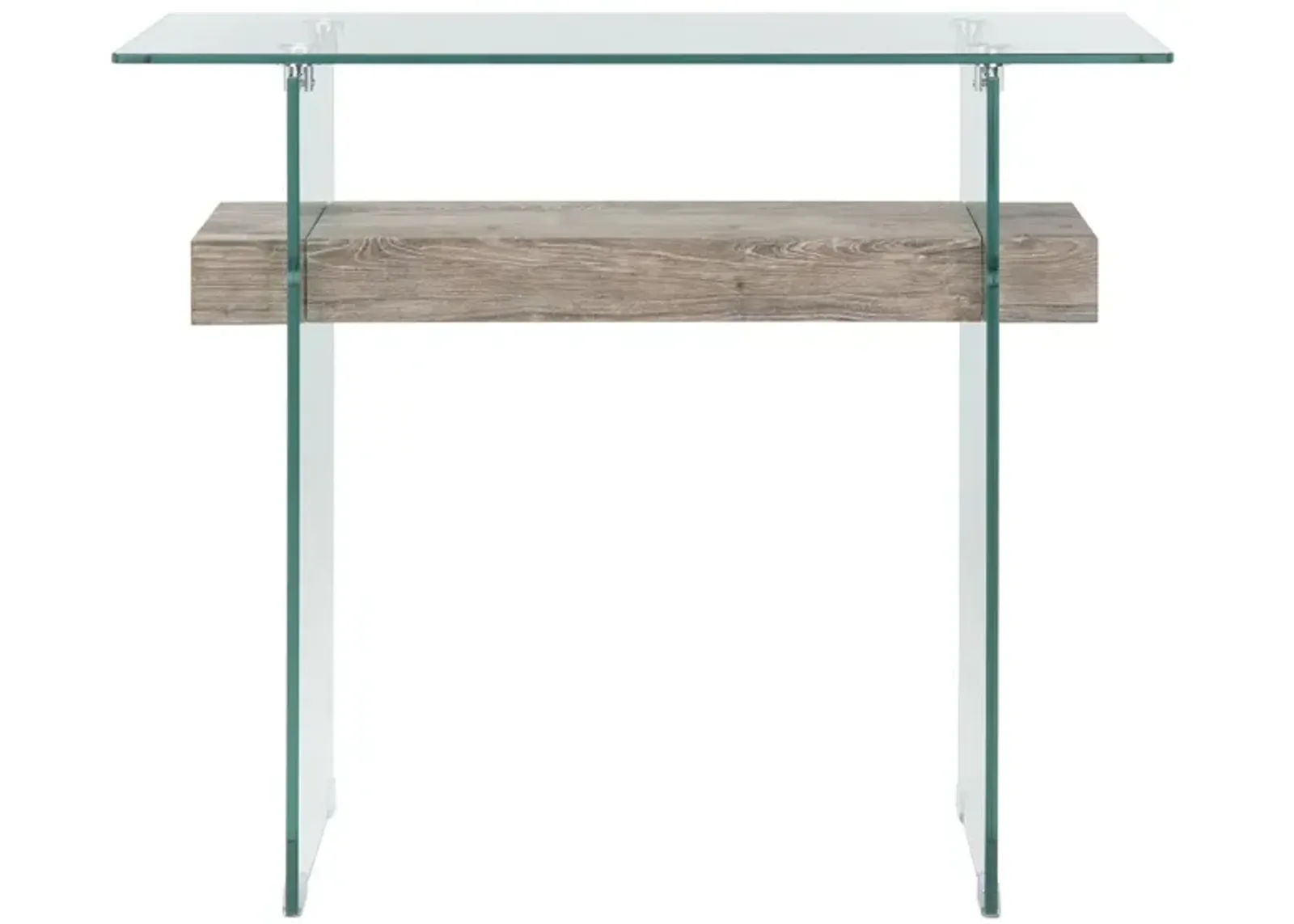 Alex Rectangular Console Table in Gray by Safavieh