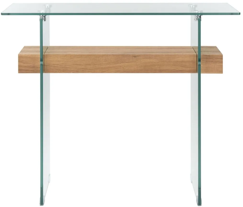 Alex Rectangular Console Table in Natural by Safavieh